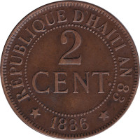 2 centimes - Haiti