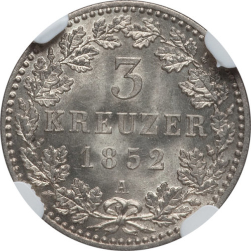 3 kreuzer - Hohenzollern-Prussia