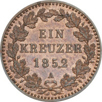 1 kreuzer - Hohenzollern-Prusse