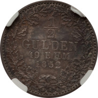 1/2 gulden - Hohenzollern-Prusse