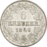 6 kreuzer - Hohenzollern-Sigmeringen