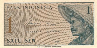 1 sen - Indonésie