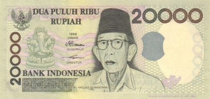 20000 rupiah - Indonesia
