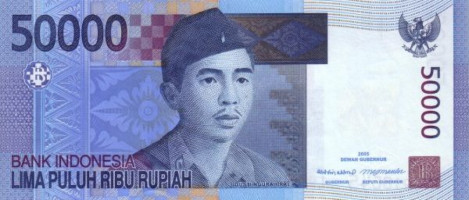 50000 rupiah - Indonésie