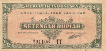 1/2 rupiah - Indonésie