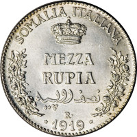1/2 rupia - Colonie italienne