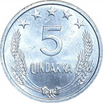 5 qindarka - Royaume et République