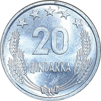 20 qindarka - Royaume et République