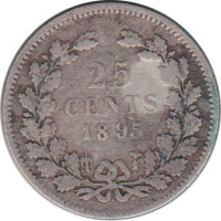 25 cents - Royaume des Pays-Bas