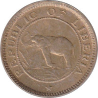 1/2 cent - Libéria