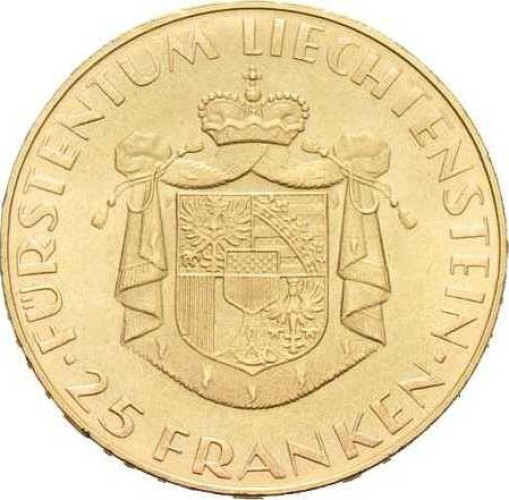 25 francs - Liechstenstein