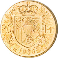 20 francs - Liechstenstein