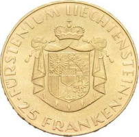 25 francs - Liechstenstein