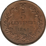 5 centesimi - Lire