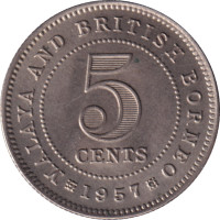 5 cents - Malaya & Borneo