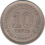 10 cents - Malaya