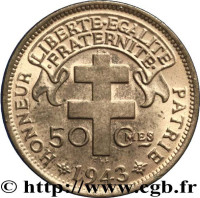 50 centimes - Mandat français