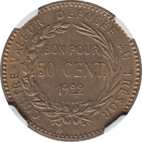 50 centimes - Martinique