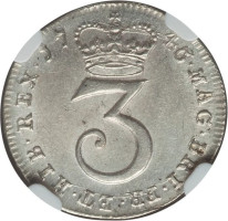 3 pence - Maundy