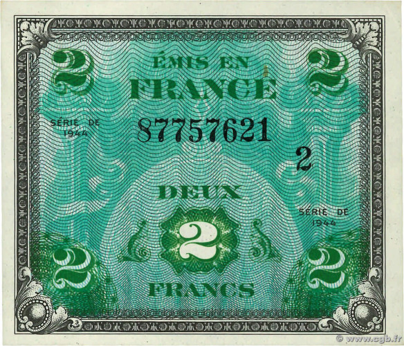 2 francs - Military Franc