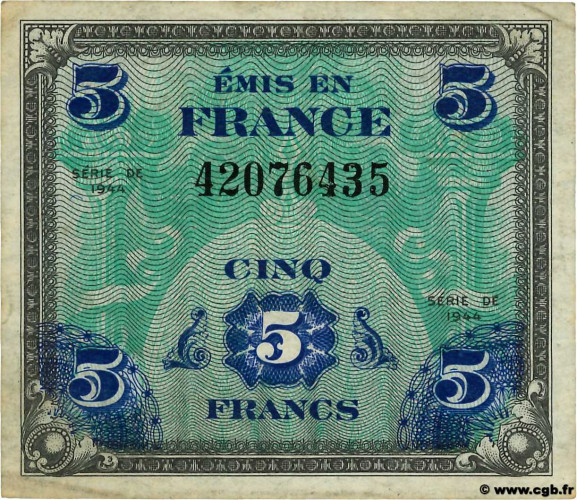 5 francs - Franc militaire
