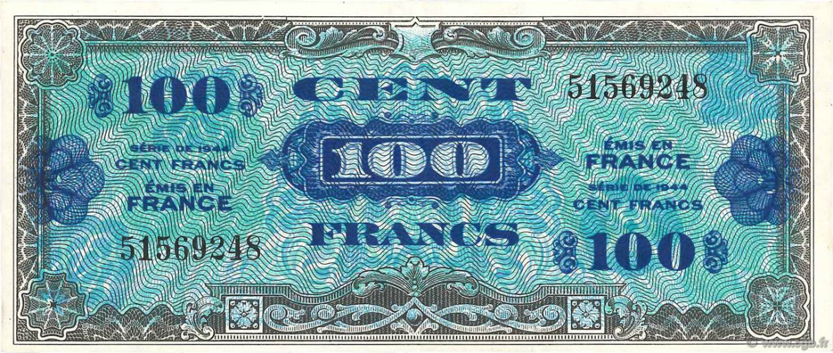 100 francs - Franc militaire