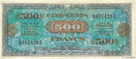 500 francs - Military Franc