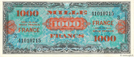 1000 francs - Franc militaire