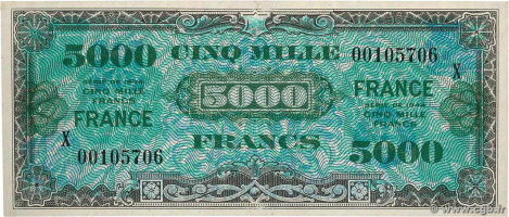 5000 francs - Franc militaire