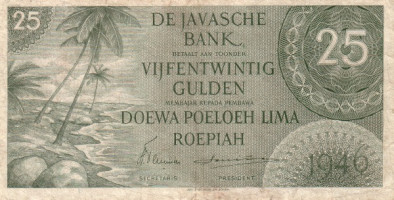 25 rupiah - Indes néerlandaises