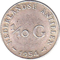 1/10 gulden - Antilles Néerlandaises