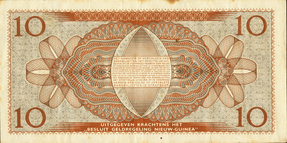 10 gulden - Nouvelle Guinée Néerlandaise
