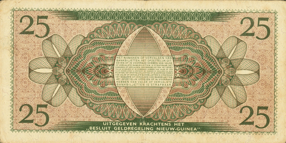 25 gulden - Nouvelle Guinée Néerlandaise