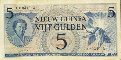 5 gulden - Nouvelle Guinée Néerlandaise