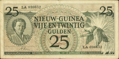 25 gulden - Nouvelle Guinée Néerlandaise