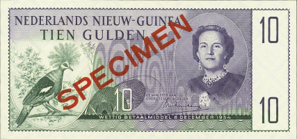 10 gulden - Nouvelle Guinée Néerlandaise