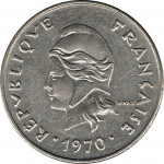 20 francs - Nouvelle Calédonie