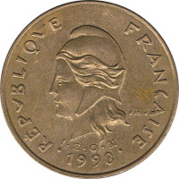 100 francs - New Caledonia