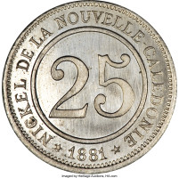 25 centimes - New Caledonia