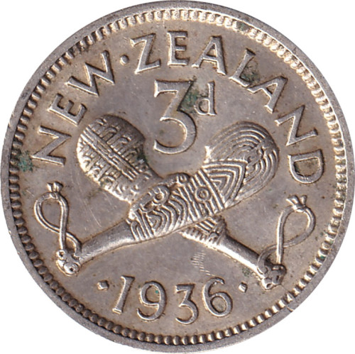 3 pence - New Zealand