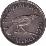 6 pence - Nouvelle Zélande