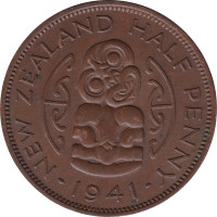 1/2 penny - Nouvelle Zélande