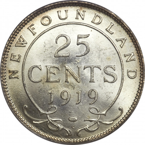 25 cents - Terre Neuve