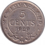 5 cents - Terre Neuve