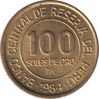 100 soles - Pérou