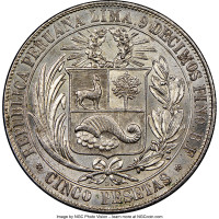 5 pesetas - Pérou