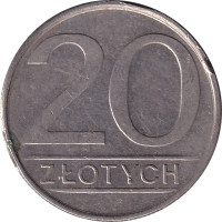 20 zlotych - Pologne