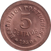 5 centavos - Portugese Colony