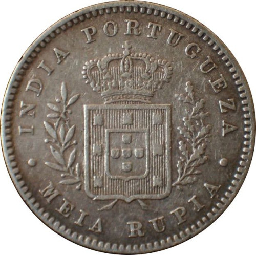 1/2 rupia - Portuguese India