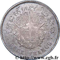 2 francs - Protectorat français